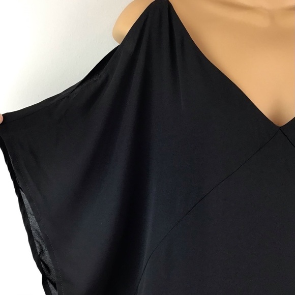 NWT Three Eighty Two Black Cold Shoulder Mini Shift Dress | XS - Picture 3 of 11